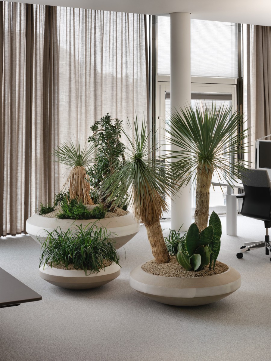 Interior plant design with continentspecific vegetation EILO